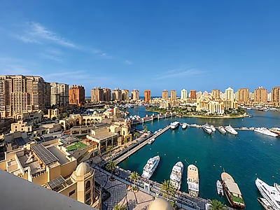 One-of-a-Kind 1 Bedroom in Porto Arabia | Direct Full Marina Views - Tittle Deed Ready