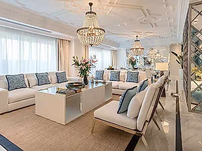 Luxurious 3-Bedroom + Maid Penthouse for Rent in West Bay