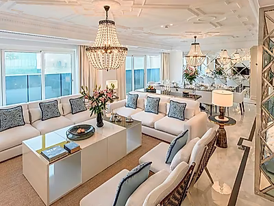 Luxurious 3-Bedroom + Maid Penthouse for Rent in West Bay