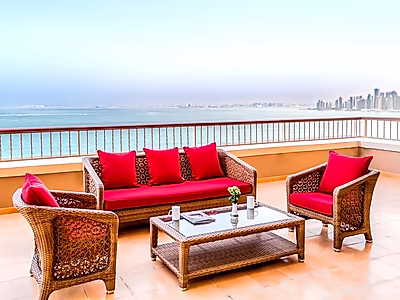 Breathtaking 3BR + Maid Penthouse in Porto Arabia | The Pearl-Qatar