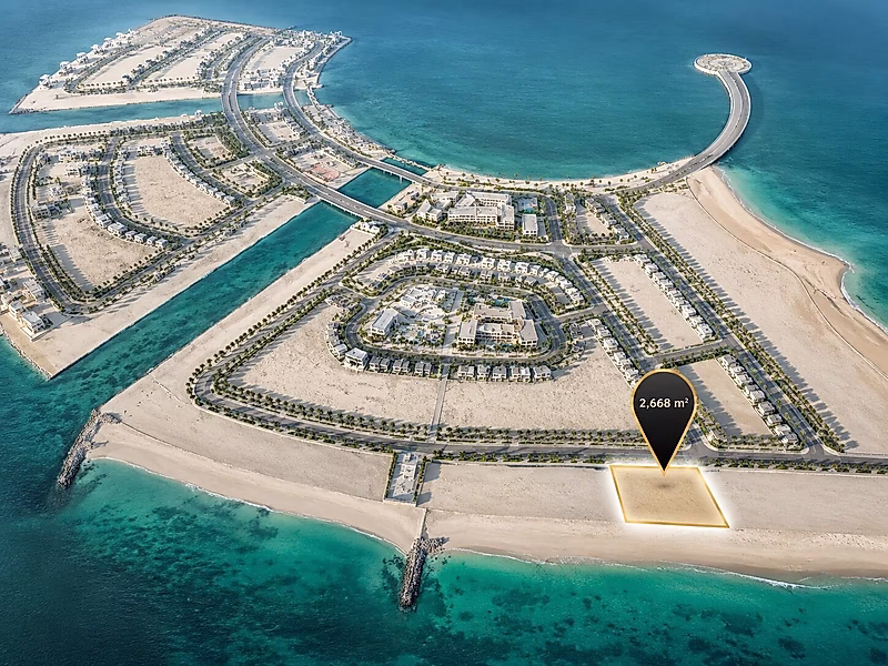 أرض على الواجهة البحرية | قطيفان الجنوبية 3، لوسيل | 2,667 م² - Photo 1