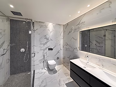 Unique 3-Bedroom + Maid's Room Apartment with Direct Sea View in Gewan Island Promenade