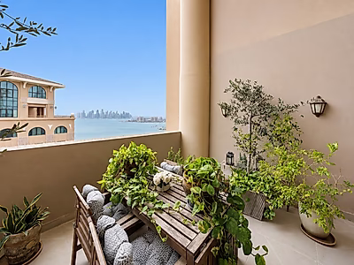 شقة بنتهاوس في سكاي مانشن | إطلالات لا مثيل لها على المرسى والبحر والخليج الغربي