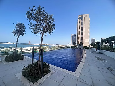 Luxury Beachfront Residence | 2 Bedrooms | Panoramic Sea & Urban Views