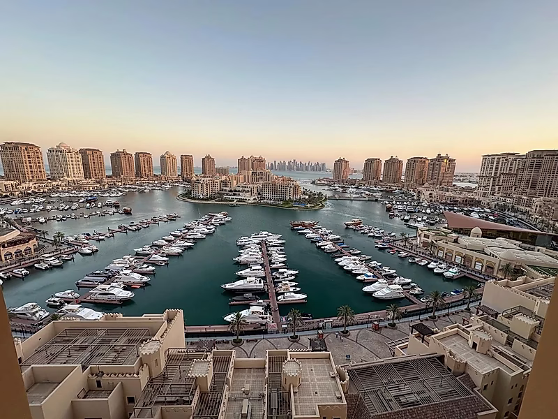 استوديو فاخر بإطلالات على المدينة والمارينا في بورتو أرابيا، اللؤلؤة - Photo 5