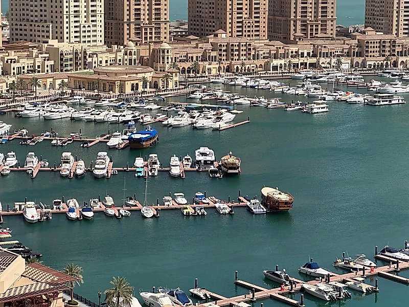 استوديو فاخر بإطلالات على المدينة والمارينا في بورتو أرابيا، اللؤلؤة - Photo 7