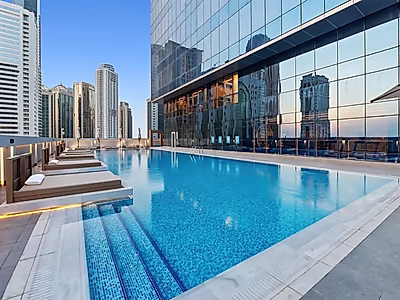 High-Floor 1 Bedroom Apartment in West Bay | 90 sqm | Rented for QAR 9,000/Month