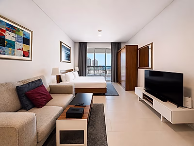 Elegant Sea-View Studio with Private Beach Access | Viva Bahriya