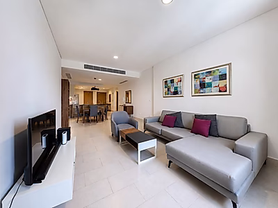 Stylish 1 Bedroom + Office Waterfront Living with Stunning Sea Views