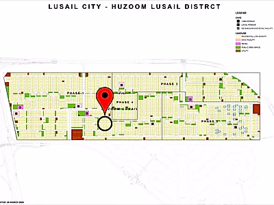 480 SQM Villa Plot for Sale in Huzoom Lusail