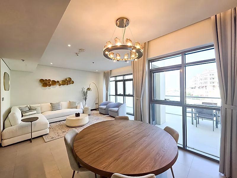 Elegant 2BR Duplex in The Pearl | Luxury Furnished | Beach Access - Photo 1