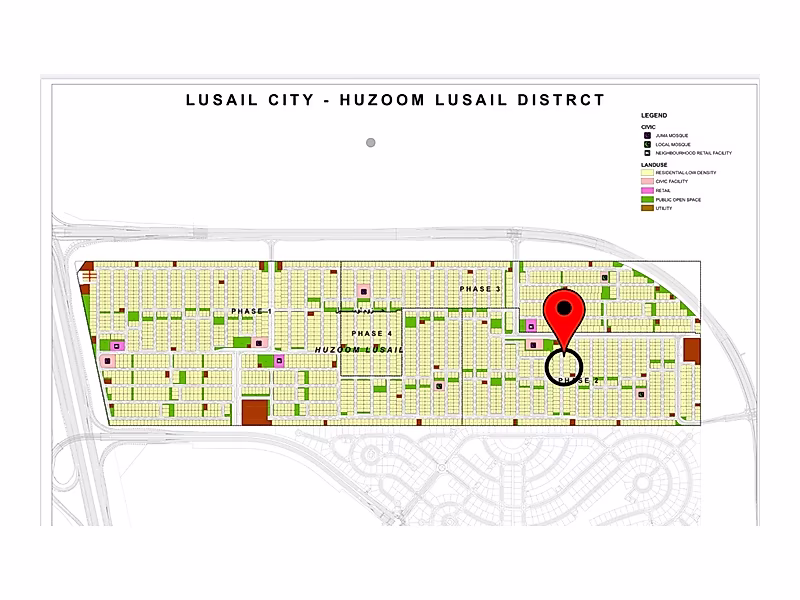 555 Sqm Plot in Huzoom Lusail | Phase 2 - Photo 1