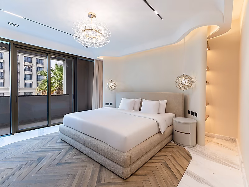 Luxury 5BR Villa + Maid & Driver | Private Pool | Rooftop | Fully Furnished | Giardino Village, The Pearl - Photo 17