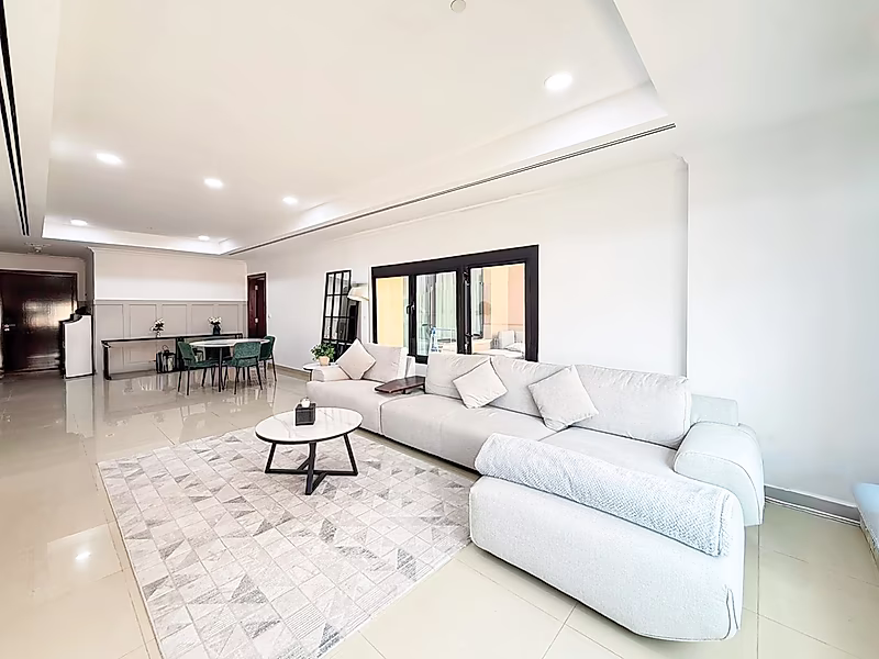 1BR+OFFICE CONVERTED INTO 2BR | HIGH FLOOR | PARTIAL MARINA & SEA VIEWS | PORTO ARABIA - Photo 12