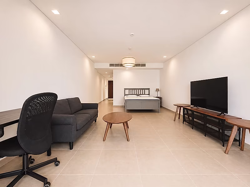 Fully Furnished Studio | Al Mutahidah Tower | Premium Living in The Pearl - Photo 1
