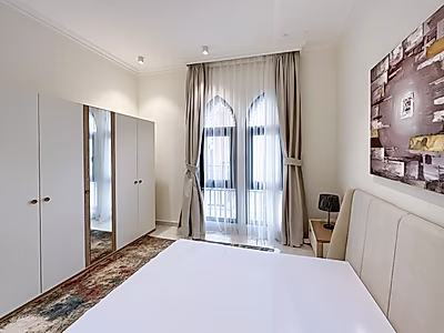 شقة فاخرة بغرفة نوم واحدة Interiors أنيقة