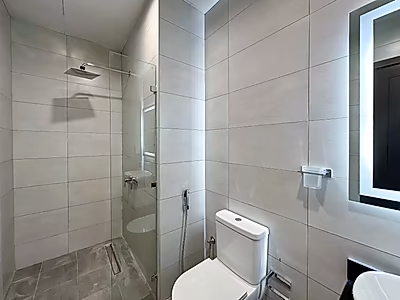 شقة فاخرة بغرفة نوم واحدة Interiors أنيقة
