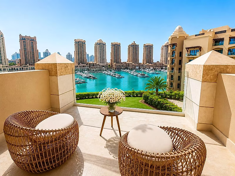 Luxurious Freehold Residence at The St. Regis Marsa Arabia Island, The Pearl-Qatar | Furnished 2BR+Maid - Photo 1