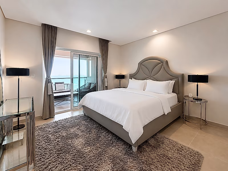 The Largest 1-Bedroom in Mutahidah Towers | 141 SQM | Full Sea & West Bay Views | Luxury Furnished - Photo 5