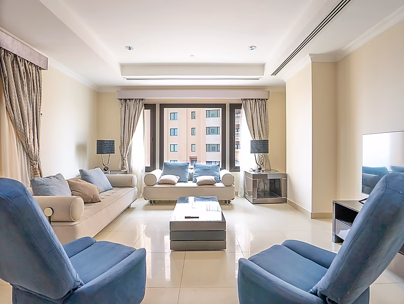 QATAR COOL INCLUDED | 1BR+OFFICE APARTMENT | THE PEARL - Photo 3