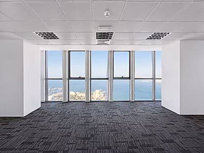 F/Fitted West Bay Office | Full Sea View | 129 SQM