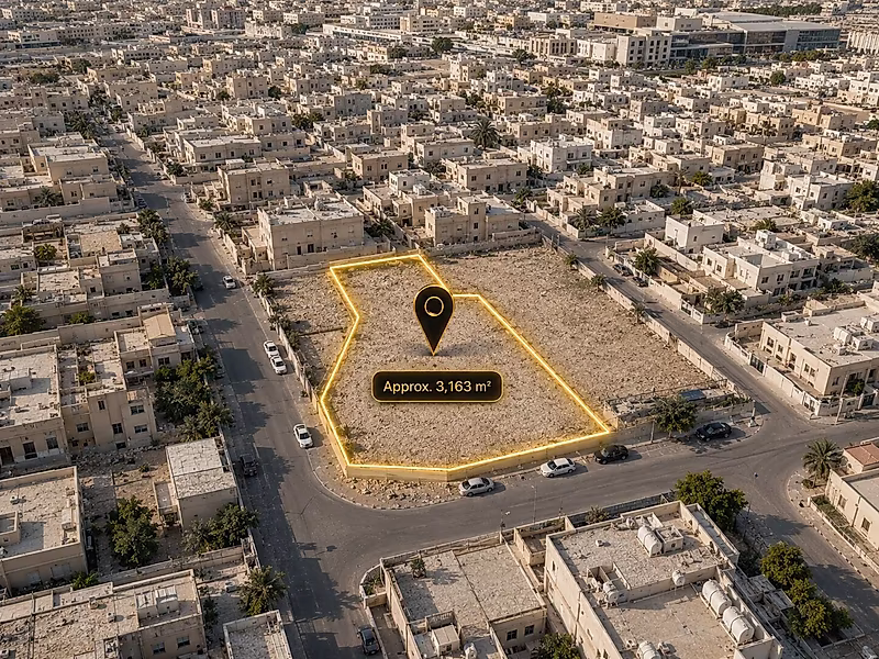 أرض كورنر على شارعين في أم غويلينة | مخطط وترخيص جاهزان | موقع استراتيجي - Photo 2