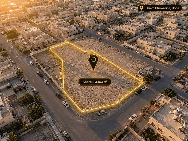 أرض كورنر على شارعين في أم غويلينة | مخطط وترخيص جاهزان | موقع استراتيجي - Photo 5