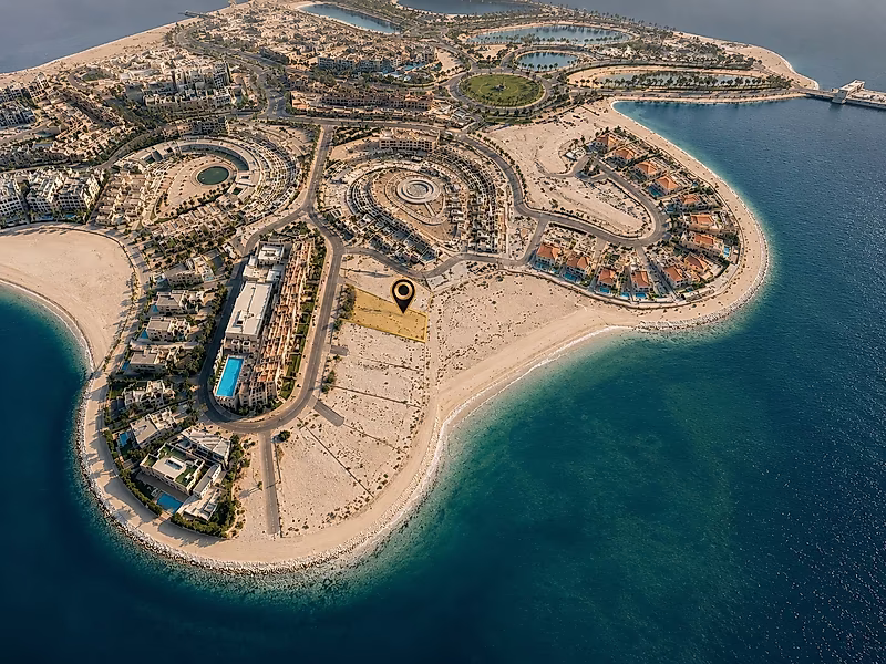 قطعة أرض متميزة على الواجهة البحرية في "اللؤلؤة" | وصول مباشر إلى البحر | فرصة نادرة - Photo 2