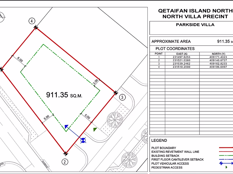 911 SQM Corner Plot for Sale in Qetaifan Island North - Photo 5