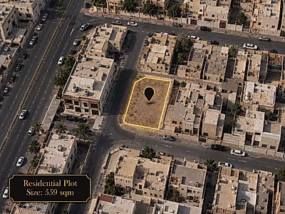فرصة نادرة في شارع آل شافي / ارض سكنية بمساحة 559 متر مربع