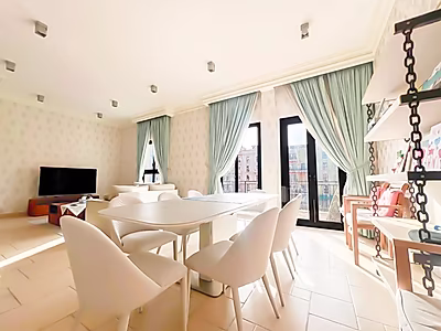 3BR APARTMENT IN QANAT QUARTIER | BEACH ACCESS