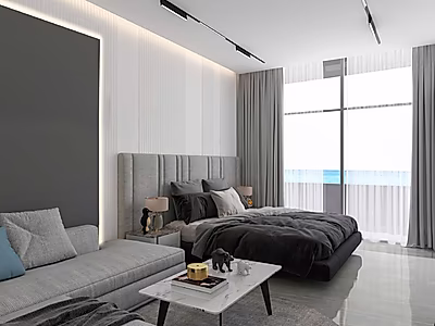 2 Bedroom | High Floor | Panoramic Sea View | Qetaifan View | La Mer Lusail