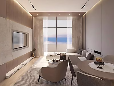 2 Bedroom | High Floor | Panoramic Sea View | Qetaifan View | La Mer Lusail