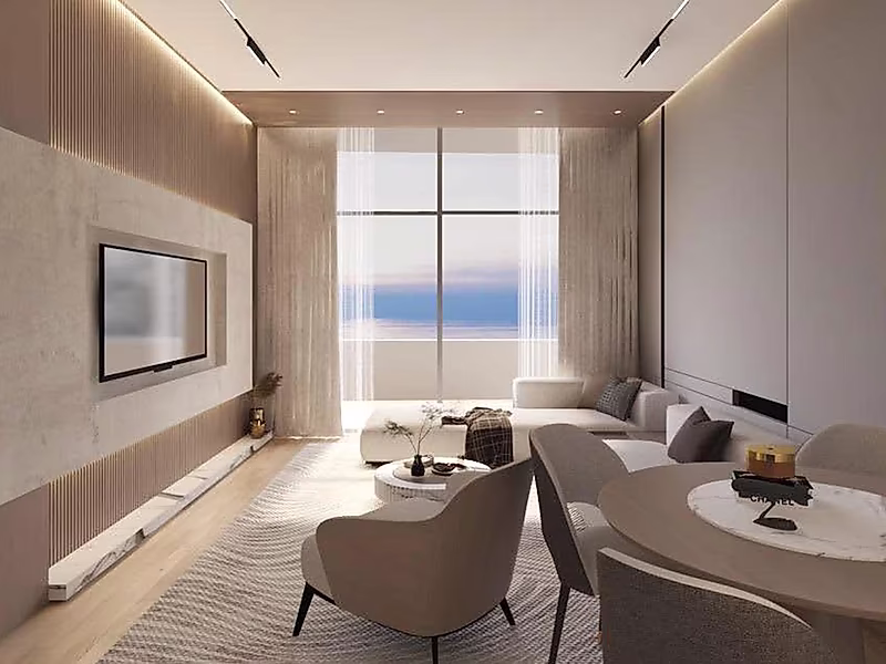 2 Bedroom | High Floor | Panoramic Sea View | Qetaifan View | La Mer Lusail - Photo 21