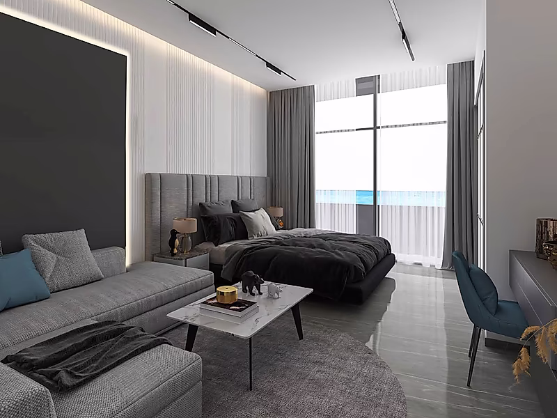 2 Bedroom | High Floor | Panoramic Sea View | Qetaifan View | La Mer Lusail - Photo 36