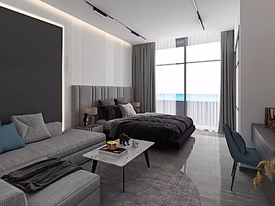 2 Bedroom | High Floor | Panoramic Sea View | Qetaifan View | La Mer Lusail