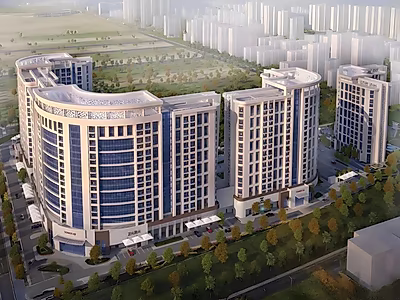 High-Floor 1BR in Building B | Waterfront, Crescent Park & Lusail Skyline Views