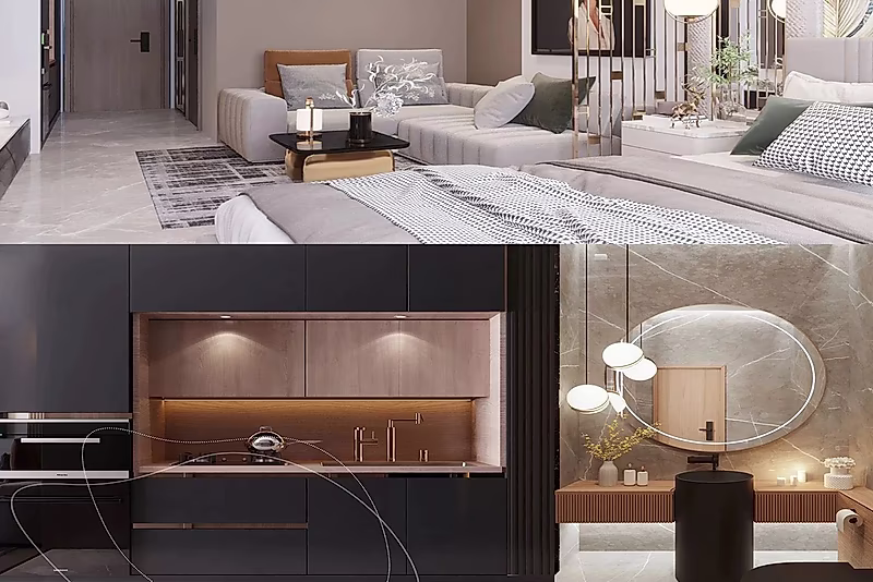 High-Floor 1BR in Building B | Waterfront, Crescent Park & Lusail Skyline Views - Photo 6