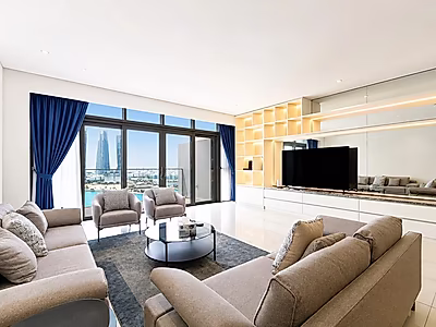STUNNING SEA VIEW 2 BEDROOM + MAID ROOM