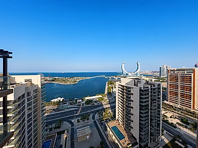 Spacious 2-Bedroom Apartment with Panoramic Sea Views | 158 SQM | Lusail Marina