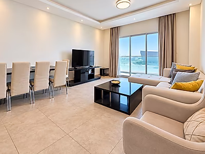 إطلالات على الأفق | شقة فاخرة بغرفتي نوم