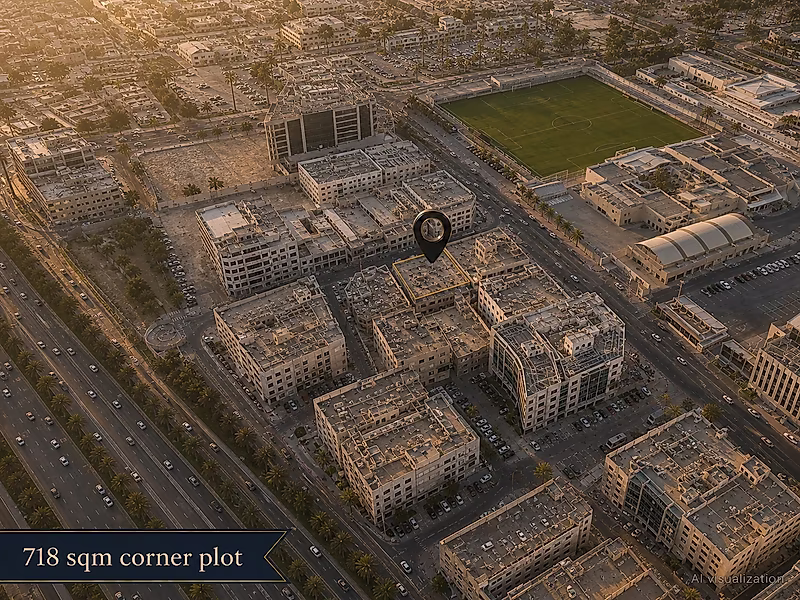 718sqm Corner Plot | Mixed-Use Tower | Old Hitmi - Photo 3