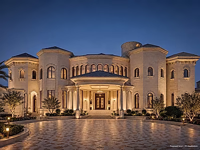 Luxury Castle-Style Residence With Elevator in Ain Khaled – QAR 20M