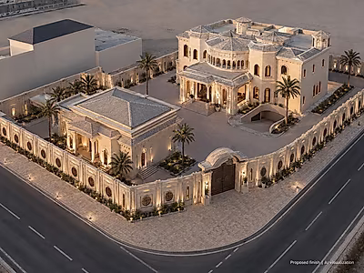 Luxury Castle-Style Residence With Elevator in Ain Khaled – QAR 20M