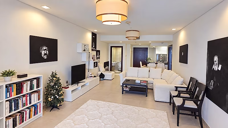 Direct Sea View | Furnished 1BR | Viva Bahria - Photo 2