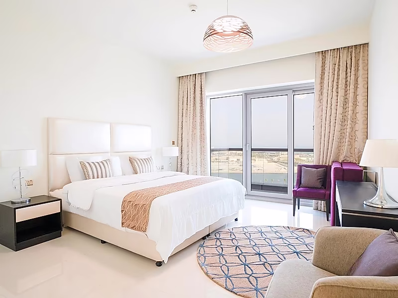 Premium 1BR | High Floor | Full Sea View | DAMAC Waterfront - Photo 1