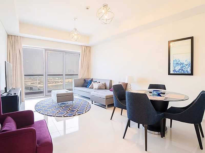 Premium 1BR | High Floor | Full Sea View | DAMAC Waterfront - Photo 4