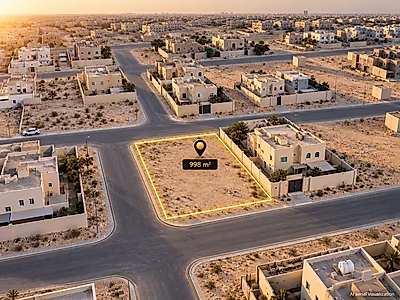 998 SQM Corner Villa Plot | Al Themaid