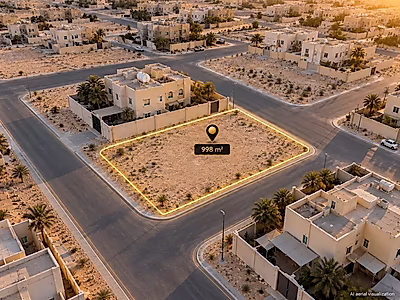 998 SQM Corner Villa Plot | Al Themaid