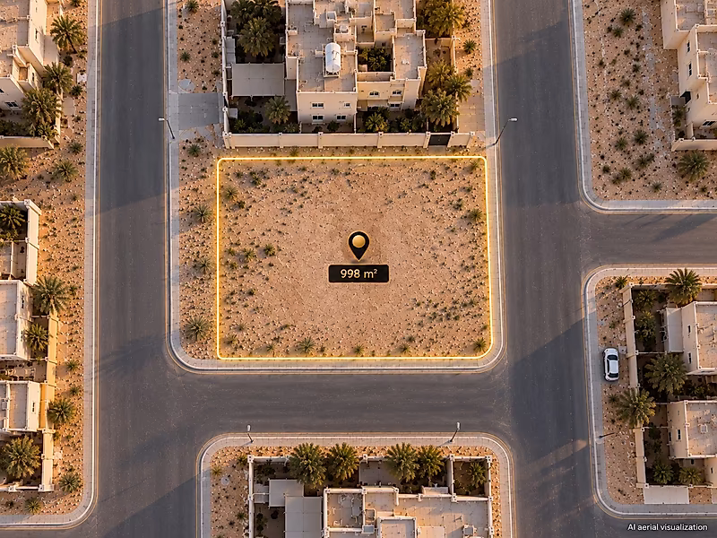 998 SQM Corner Villa Plot | Al Themaid - Photo 4